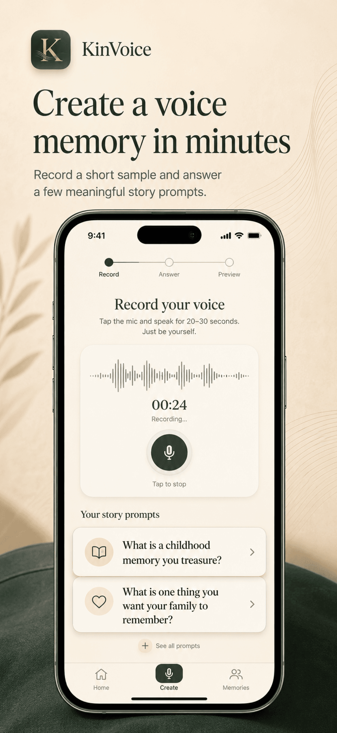 KinVoice screenshot 3