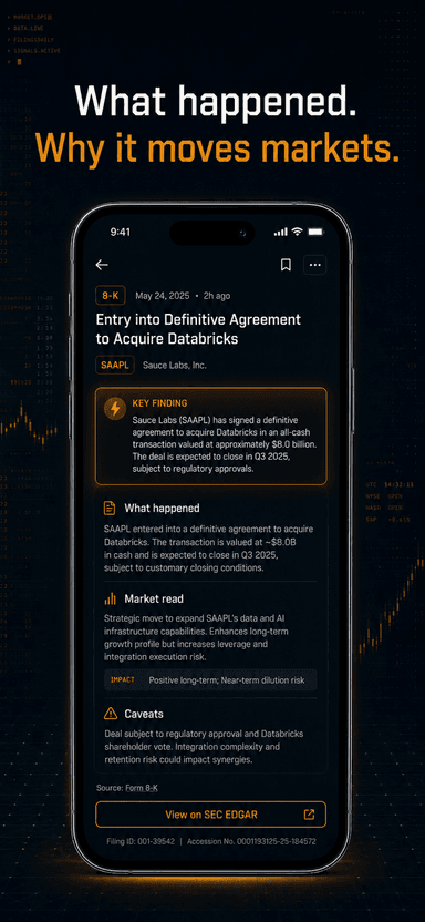 FilingsDaily screenshot 2